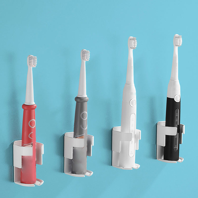 BowLift | Modern Black/White 4-piece Bathroom Accessory Set, Toothbrush Holder