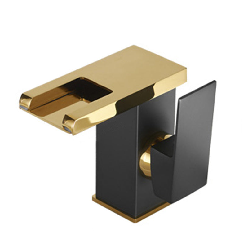 BowLift | Waterfall spout basin tap lever handle square basin tap