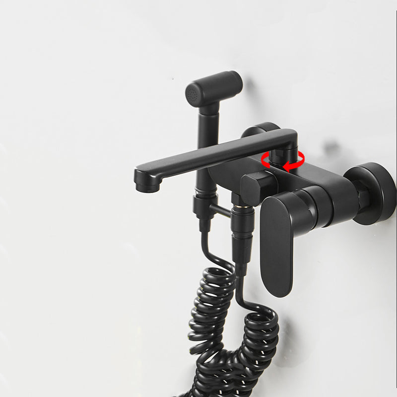 BowLift | Metal Bathtub Faucet Trim Contemporary Lever Handle Bathtub Faucet Trim