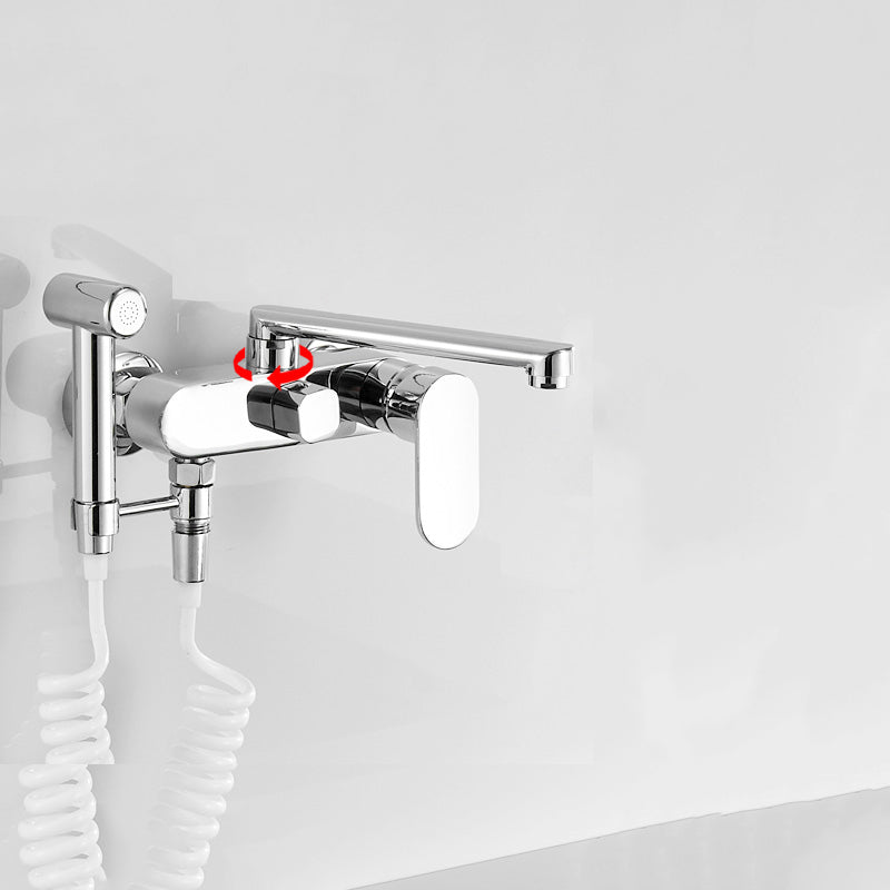 BowLift | Metal Bathtub Faucet Trim Contemporary Lever Handle Bathtub Faucet Trim