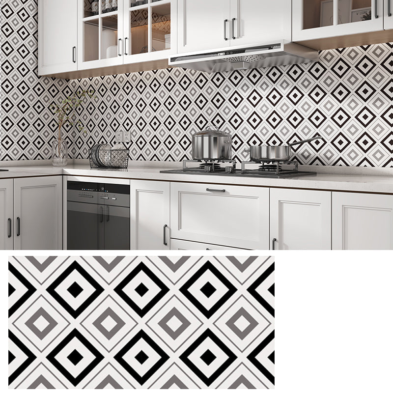 BowLift | PVC Rectangular 12" X 23" 5-Pack Peel & Stick Mosaic Tile Kitchen and Bathroom Backsplash
