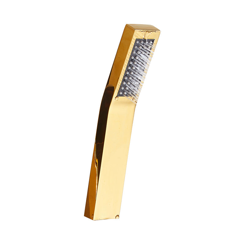 BowLift | Contemporary Shower Head Square Golden Bathroom Handheld Shower