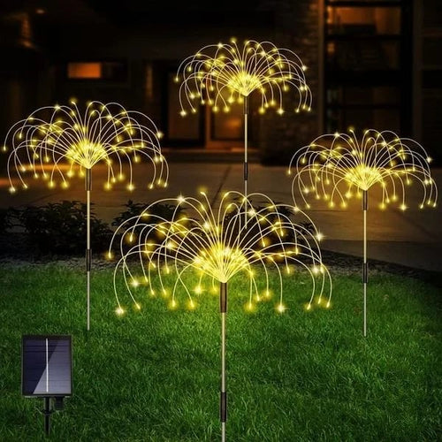 BowLift | Solar Firework String Lights | 90 LED | Waterproof IP65 | Garden & Outdoor Decoration | 95cm