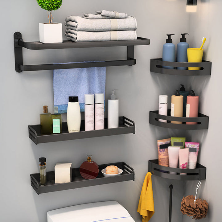 BowLift | Modern Bathroom Hardware Set Matte Black Metal Bathroom Accessories Set Rustproof