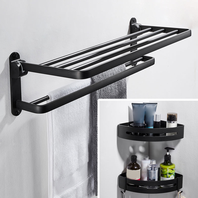 BowLift | Modern Bathroom Hardware Set Matte Black Metal Bathroom Accessories Set Rustproof