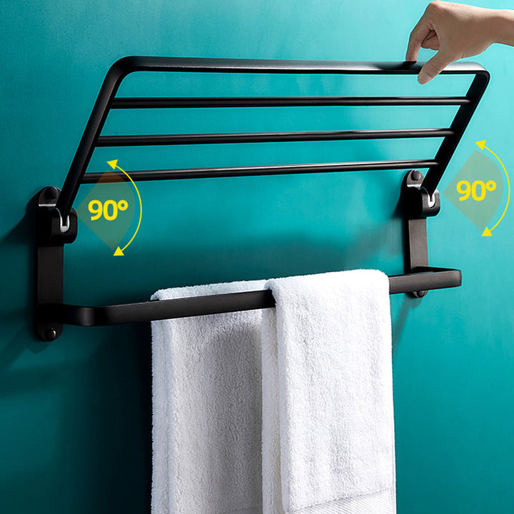 BowLift | Modern Bathroom Hardware Set Matte Black Metal Bathroom Accessories Set Rustproof