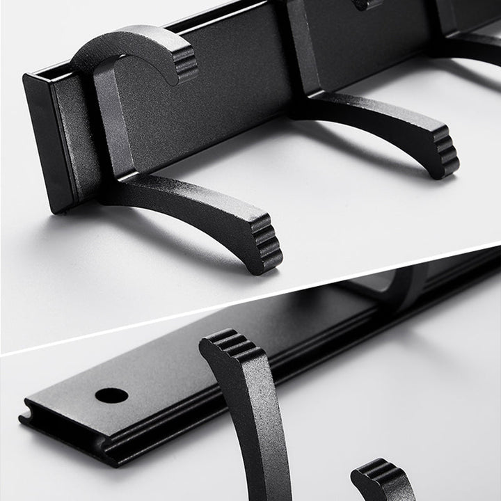 BowLift | Modern Bathroom Hardware Set Matte Black Metal Bathroom Accessory Set Rust-Free
