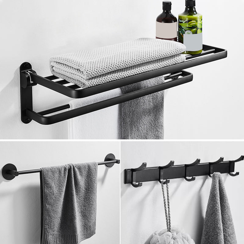 BowLift | Modern Bathroom Hardware Set Matte Black Metal Bathroom Accessories Set Rustproof