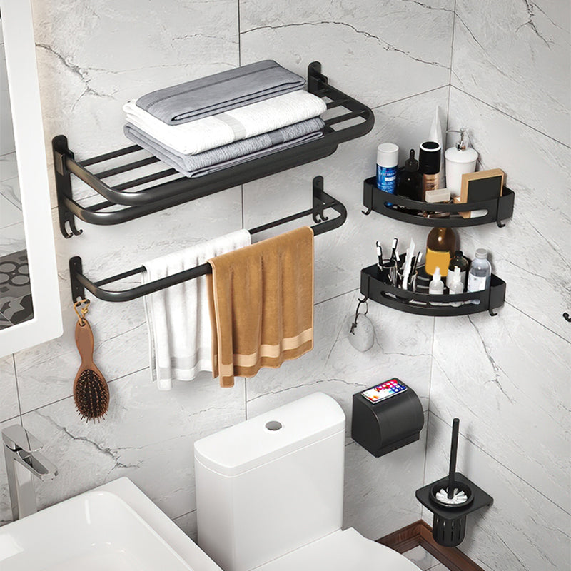 BowLift | Modern Bathroom Hardware Set Matte Black Metal Bathroom Accessories Kit