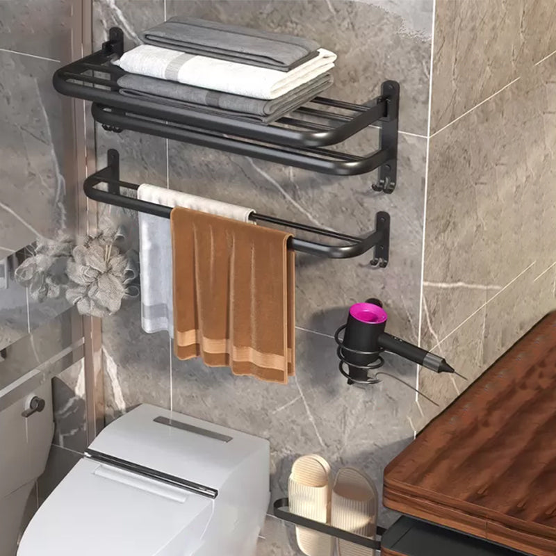 BowLift | Modern Bathroom Hardware Set Matte Black Metal Bathroom Accessory Kit