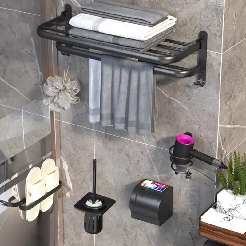 BowLift | Modern Bathroom Hardware Set Matte Black Metal Bathroom Accessory Kit