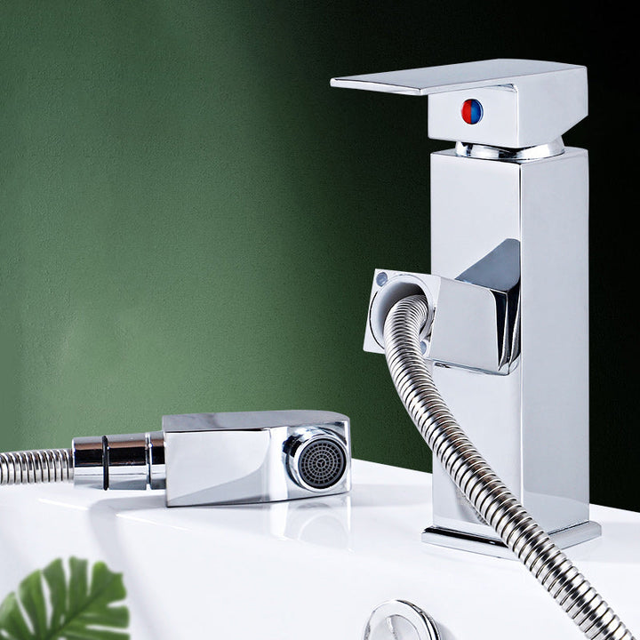 BowLift | Modern Retractable Single Handle Basin Faucet Bathroom Sink Faucet