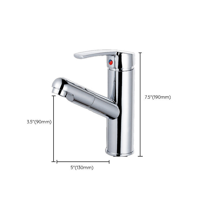 BowLift | Modern Retractable Single Handle Basin Faucet Bathroom Sink Faucet
