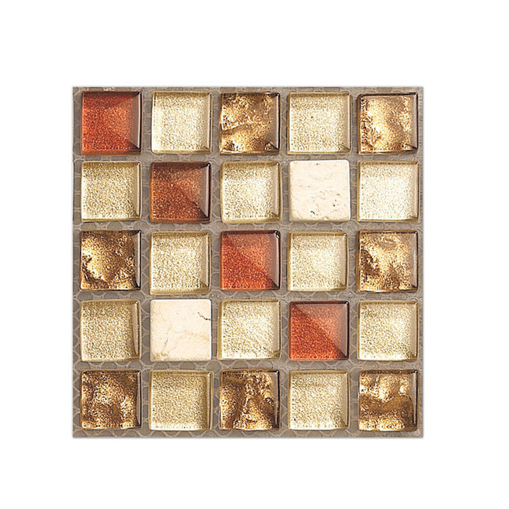 BowLift | PVC Square Peel & Stick Mosaic Tile Multicolored Backsplash & Wall Tile