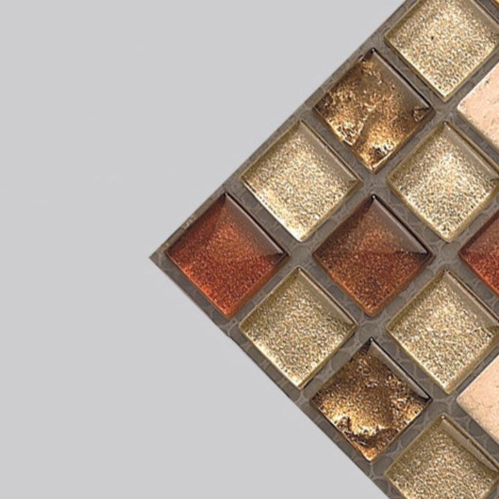BowLift | PVC Square Peel & Stick Mosaic Tile Multicolored Backsplash & Wall Tile