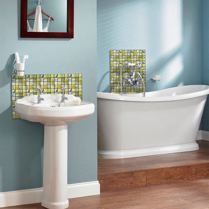 BowLift | PVC Square Peel & Stick Mosaic Tile Multicolored Backsplash & Wall Tile