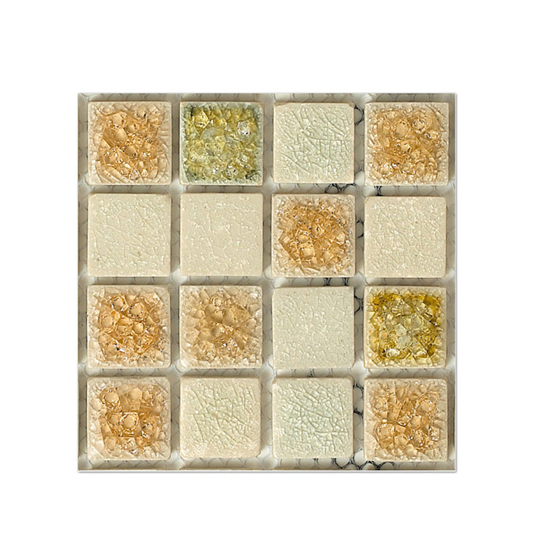 BowLift | PVC Square Peel & Stick Mosaic Tile Multicolored Backsplash & Wall Tile
