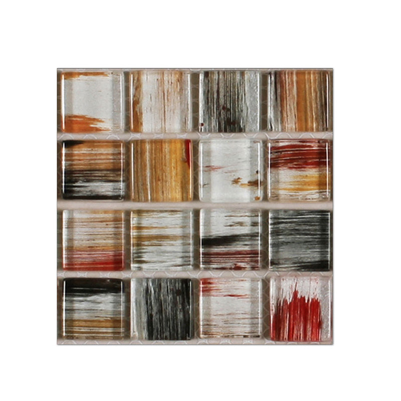 BowLift | PVC Square Peel & Stick Mosaic Tile Multicolored Backsplash & Wall Tile