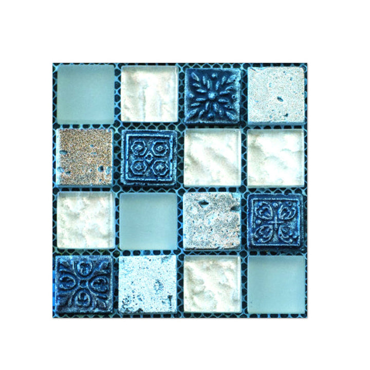 BowLift | PVC Square Peel & Stick Mosaic Tile Multicolored Backsplash & Wall Tile