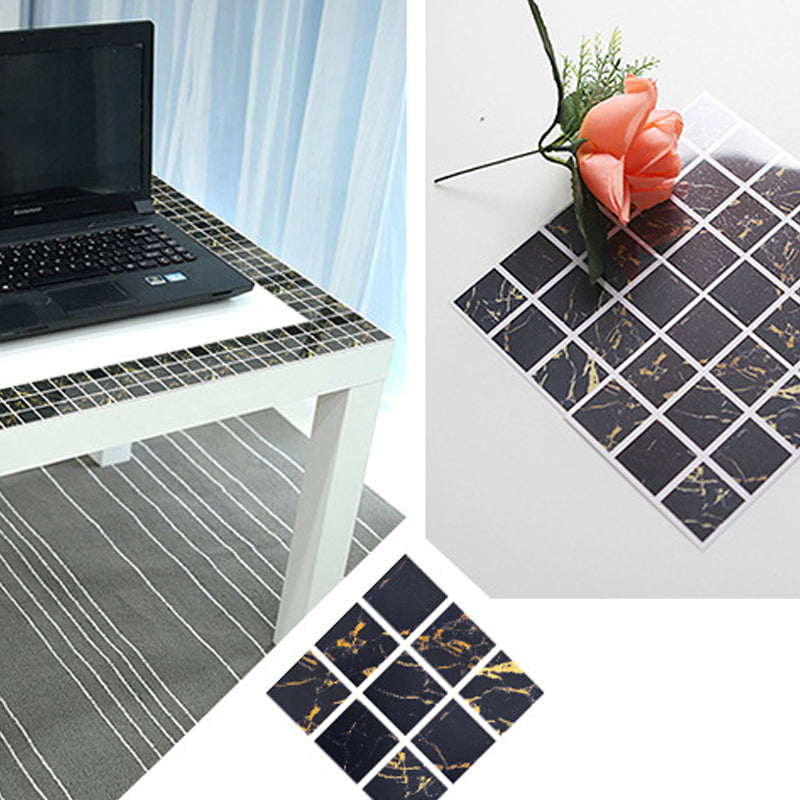 BowLift | PVC Square Peel & Stick Mosaic Tile Multicolored Backsplash & Wall Tile
