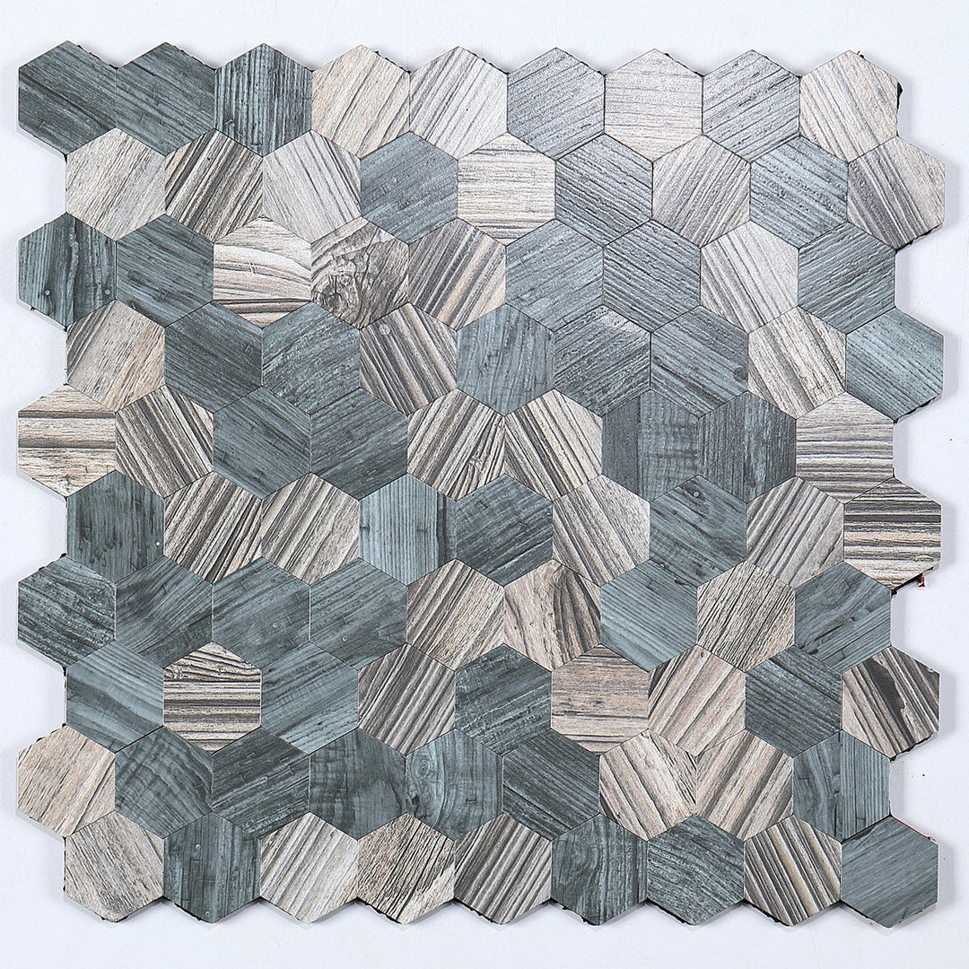 BowLift | Modern Tile-Peel & Stick Metal Mosaic Tile Hexagon Peel & Stick Subway Tile
