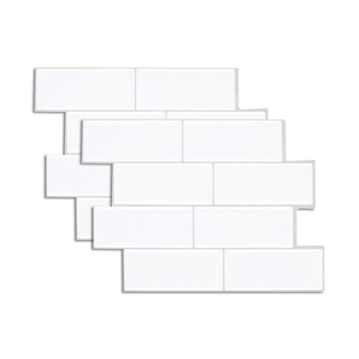 BowLift | Peel & Stick Subway Tile Stain Resistant PVC Rectangle Peel & Stick Tile for Shower 2 Pack