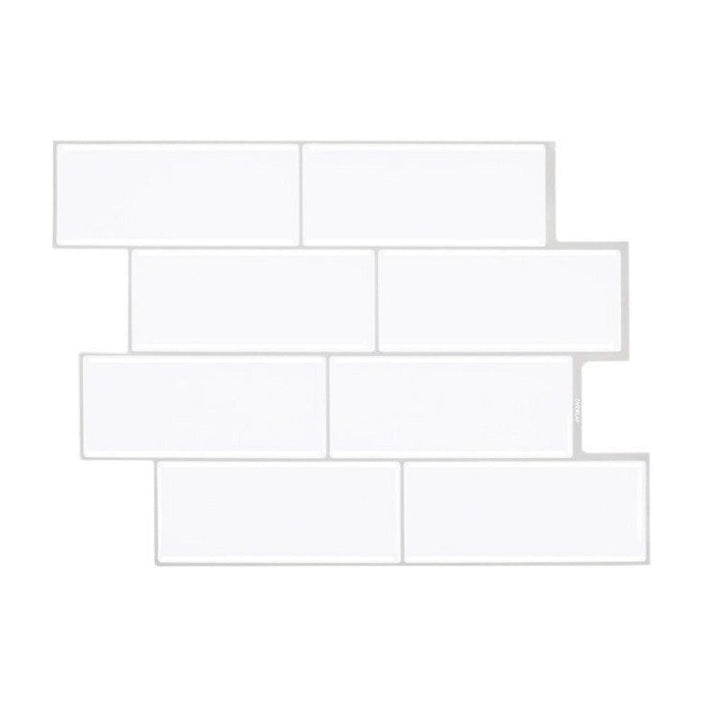 BowLift | Peel & Stick Subway Tile Stain Resistant PVC Rectangle Peel & Stick Tile for Shower 2 Pack