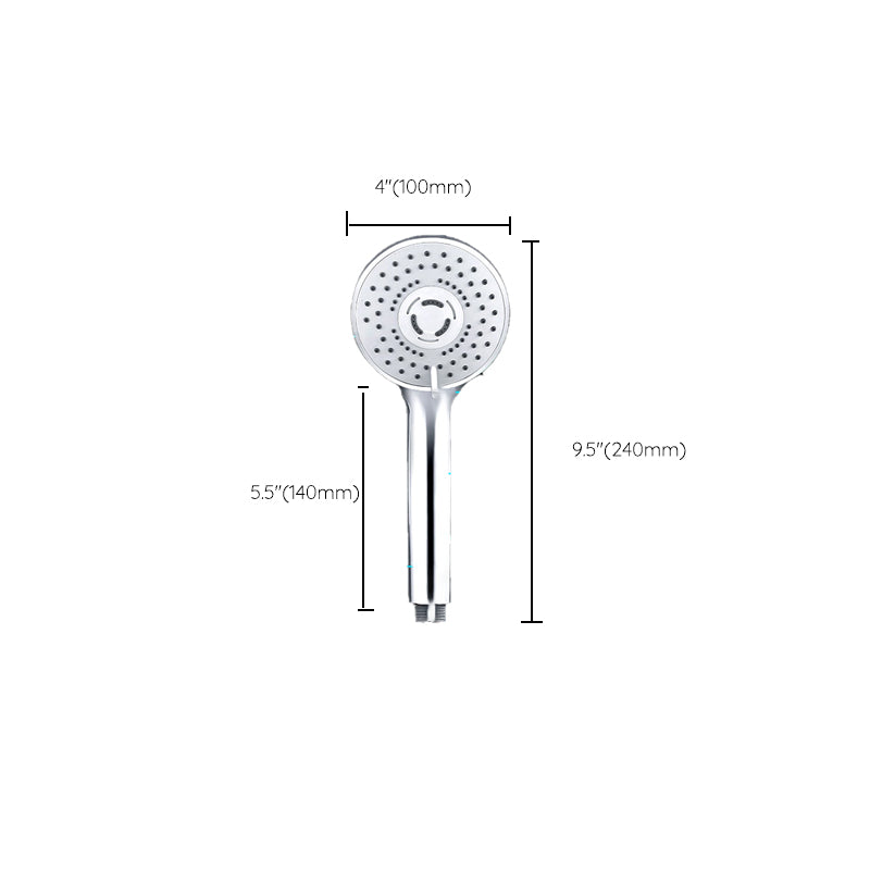 BowLift | Contemporary Handheld Shower Head Adjustable Spray Pattern Silver Shower Head