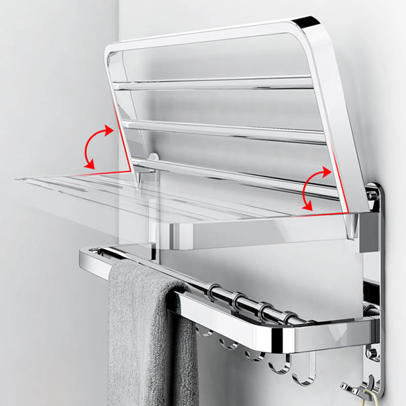 BowLift | Modern Bathroom Accessory Set Silver Metal Bathroom Accessory