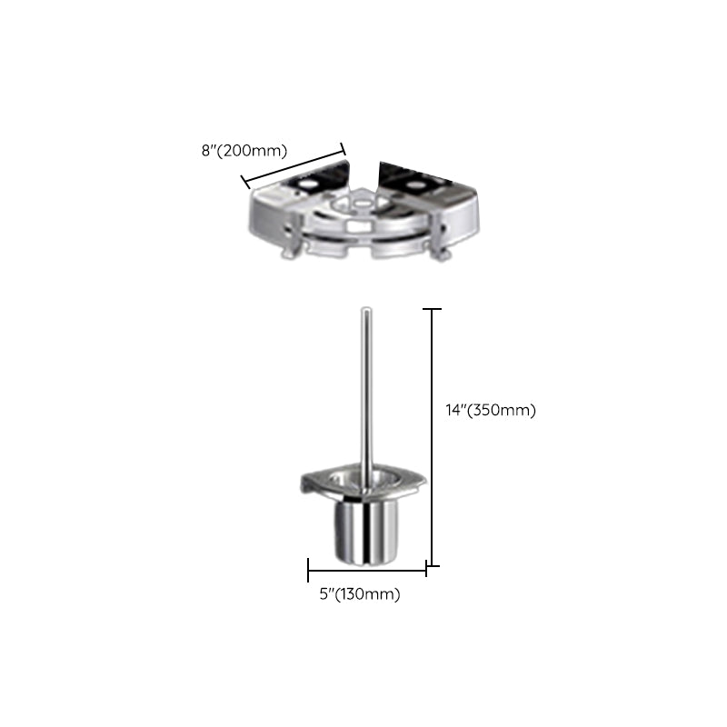 BowLift | Modern Bathroom Accessory Set Silver Metal Bathroom Accessory