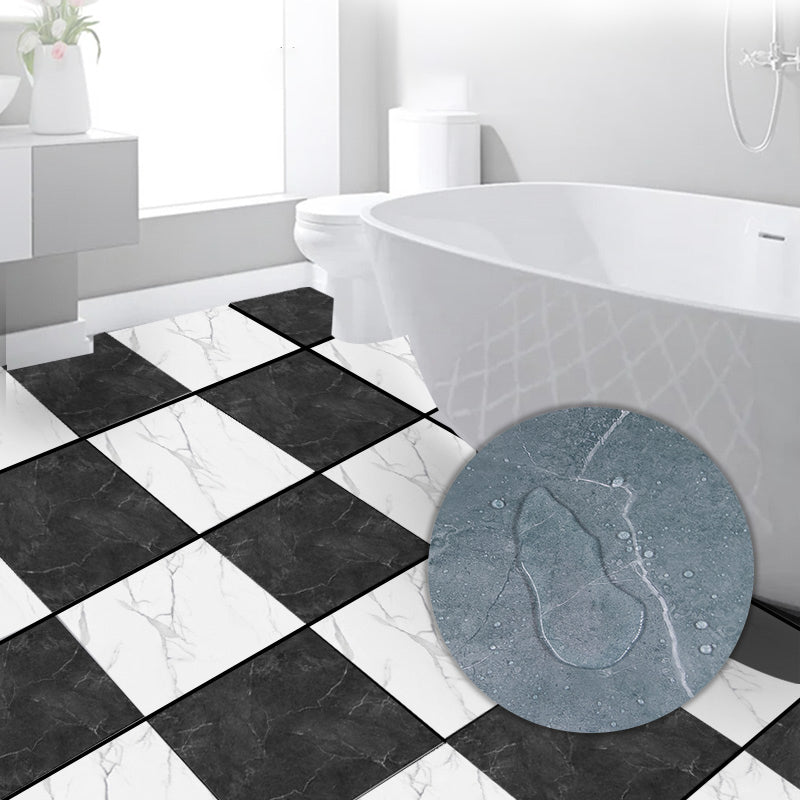 BowLift | Modern PVC Peel and Stick Tile Floor Marble Look Mold Resistant Vinyl Tiles