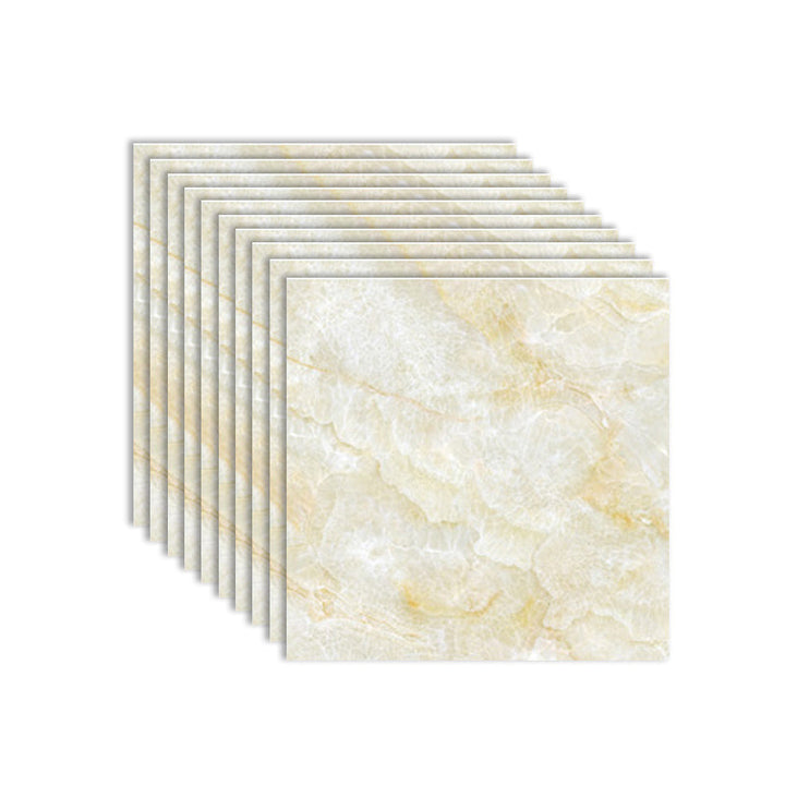 BowLift | Modern PVC Peel and Stick Tile Floor Marble Look Mold Resistant Vinyl Tiles