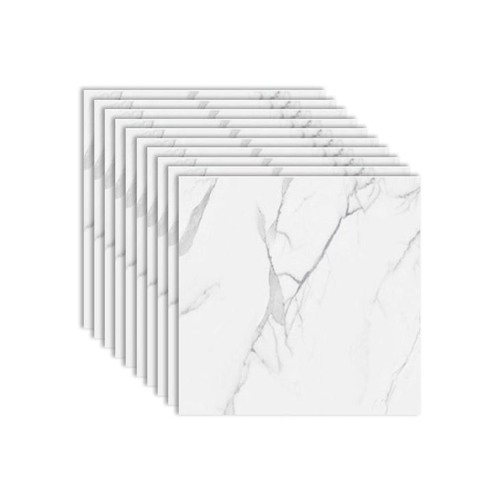 BowLift | Modern PVC Peel and Stick Tile Floor Marble Look Mold Resistant Vinyl Tiles