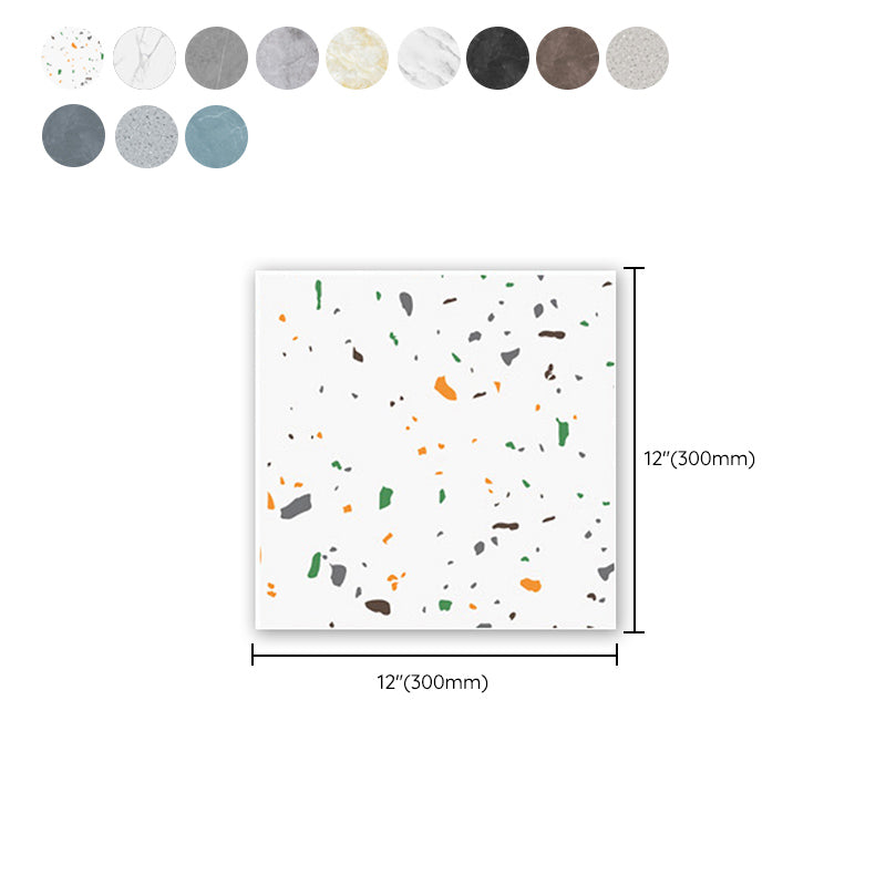 BowLift | Modern PVC Peel and Stick Tile Floor Marble Look Mold Resistant Vinyl Tiles