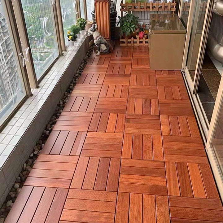 BowLift | Modern Style Square Wood Flooring Corrosion Resistant Outdoor Wood Flooring