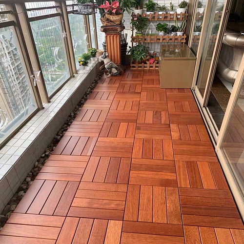 BowLift | Modern Style Square Wood Floor Corrosion-Resistant Outdoor Wood Floor