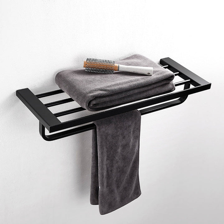 BowLift | Traditional Bathroom Accessories Hardware Set in Black Metal