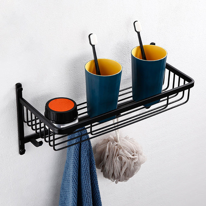 BowLift | Traditional Bathroom Accessories Hardware Set in Black Metal