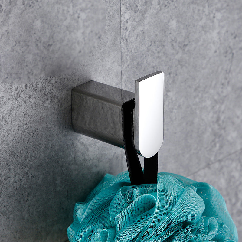 BowLift | Contemporary Bathroom Accessories Hardware Set in Silver with Soap Dish