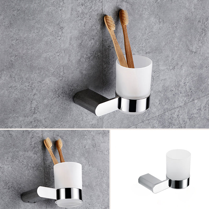 BowLift | Contemporary Bathroom Accessories Hardware Set in Silver with Soap Dish