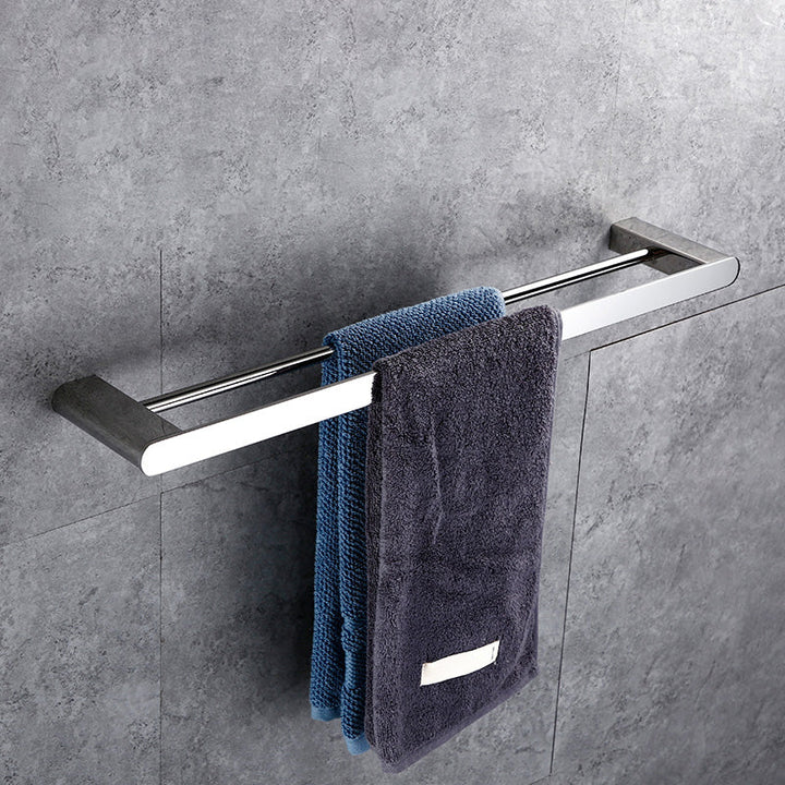 BowLift | Contemporary Bathroom Accessories Hardware Set in Silver with Soap Dish