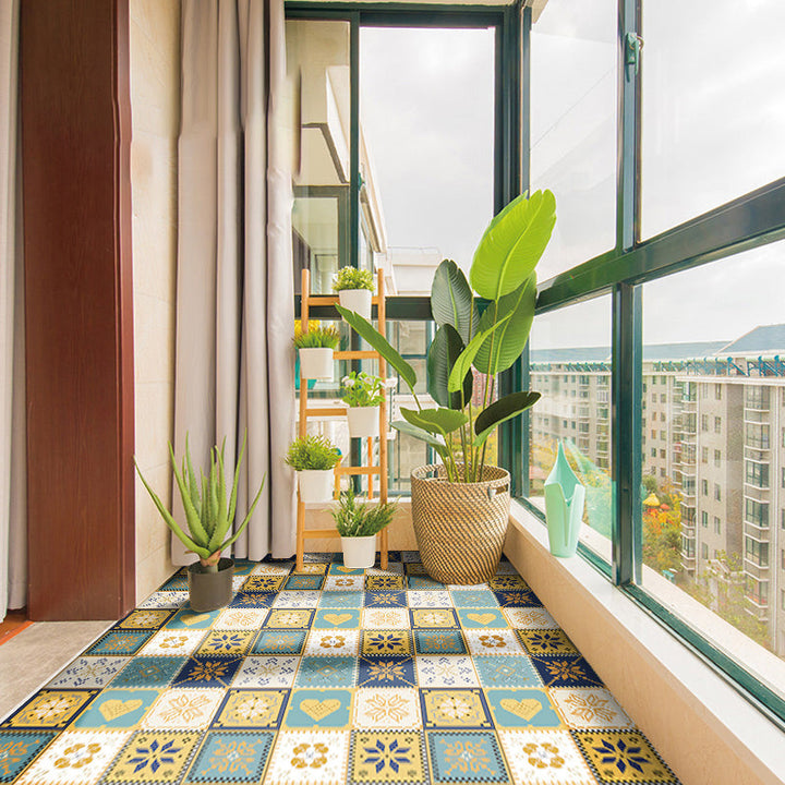 BowLift | Modern Vinyl Plank Flooring Porcelain Tile Look Self-adhesive PVC Flooring