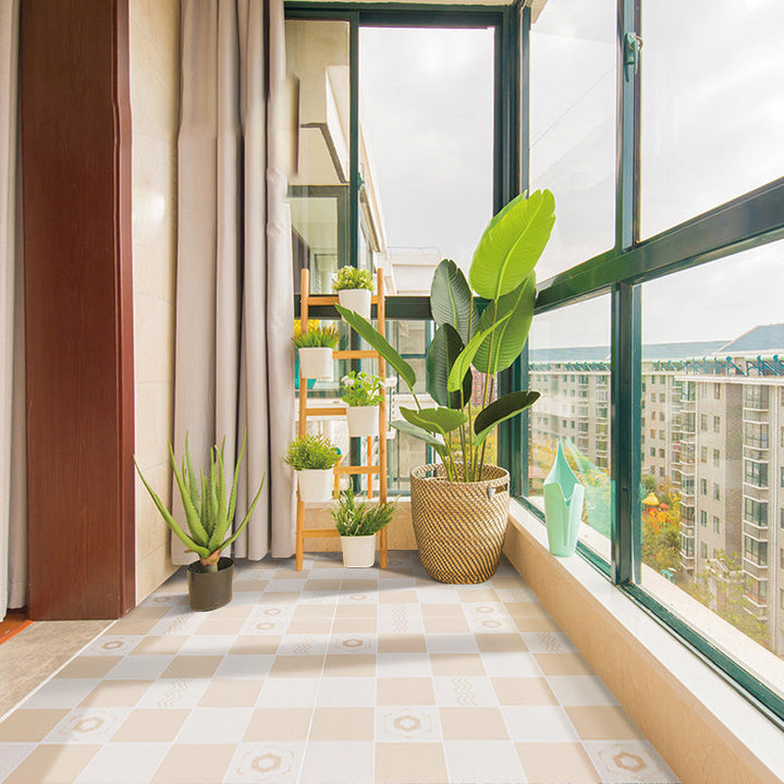 BowLift | Modern Vinyl Plank Flooring Porcelain Tile Look Self-adhesive PVC Flooring