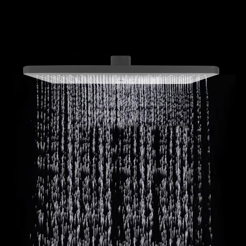 BowLift | Rectangular Gray Showerhead Combo Standard Spray Pattern Showerhead