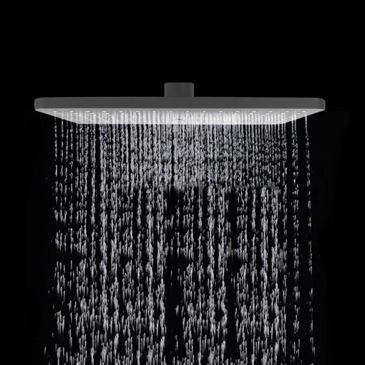 BowLift | Rectangular Gray Showerhead Combo Standard Spray Pattern Showerhead