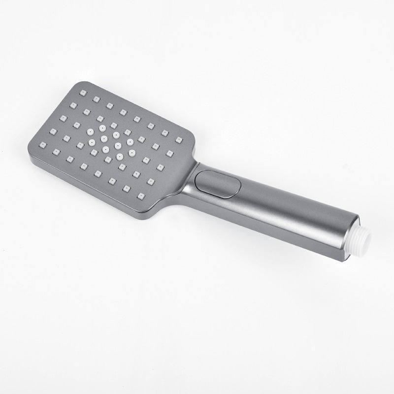 BowLift | Rectangular Gray Showerhead Combo Standard Spray Pattern Showerhead