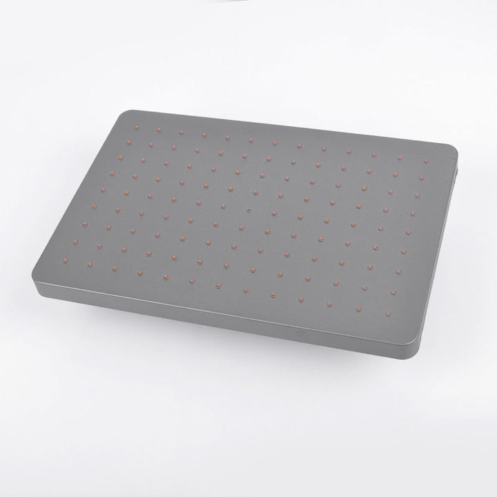 BowLift | Rectangular Gray Showerhead Combo Standard Spray Pattern Showerhead