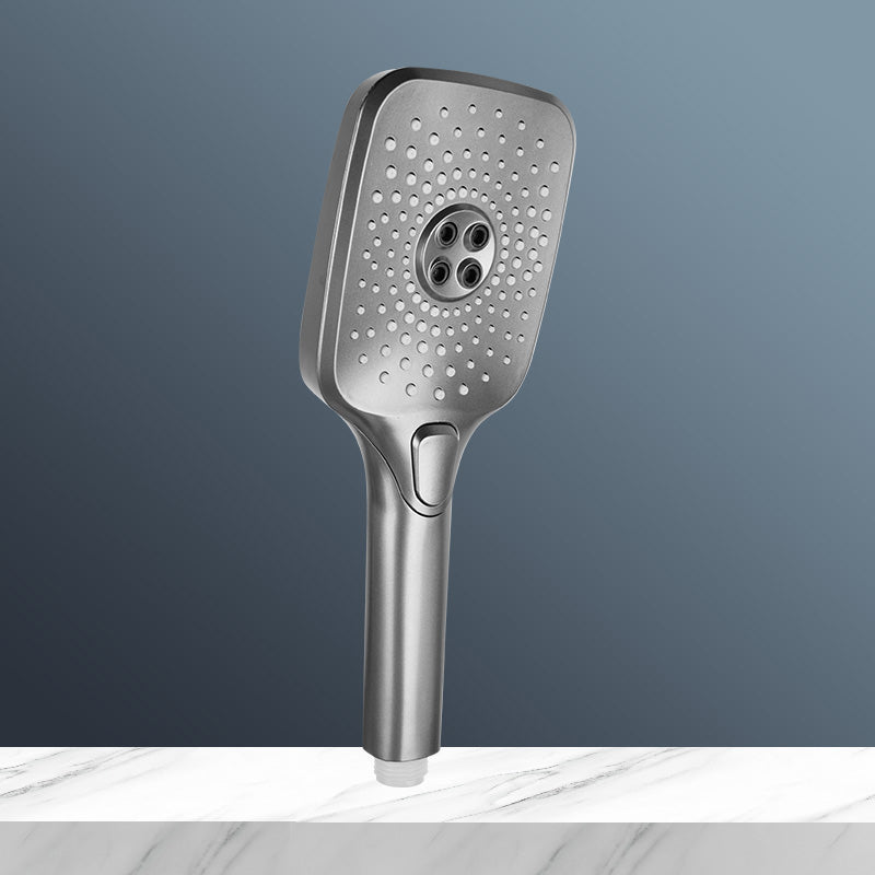 BowLift | Modern Gray Showerhead Combo Standard Spray Pattern Rectangular Large Showerhead