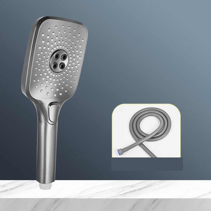 BowLift | Modern Gray Showerhead Combo Standard Spray Pattern Rectangular Large Showerhead