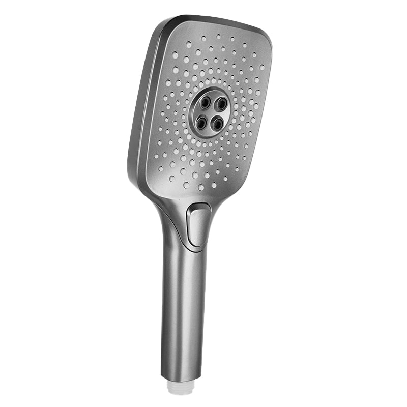 BowLift | Modern Gray Showerhead Combo Standard Spray Pattern Rectangular Large Showerhead
